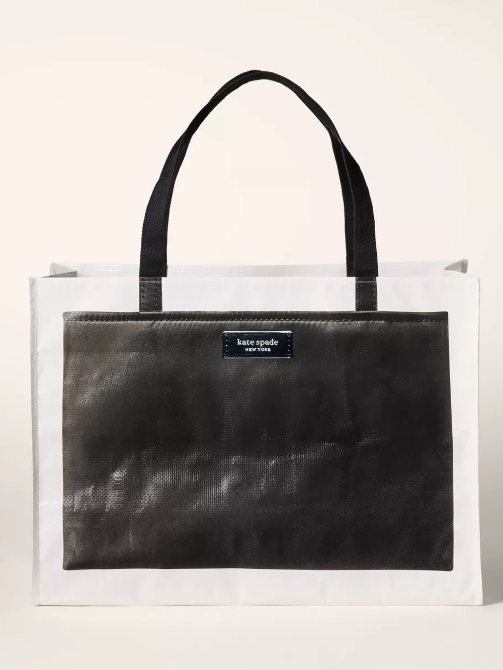New - Kate Spade X Target - Large Black and White Tote Bag